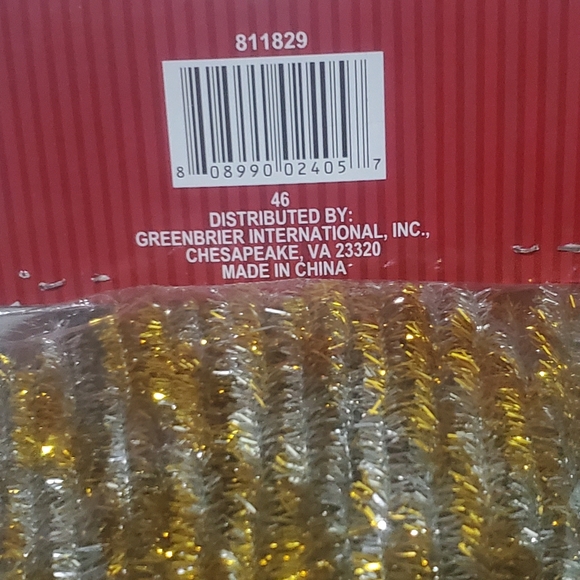 3/$15 50 Twisted Metallic Chenille Stems Gold & Silver Candy Cane - Picture 4 of 4